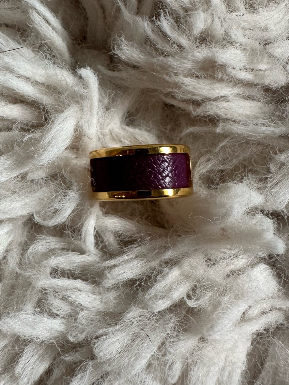 Hermes Olympe Ear Cuff Anemone (purple) / gold hw - Picture 6 of 8